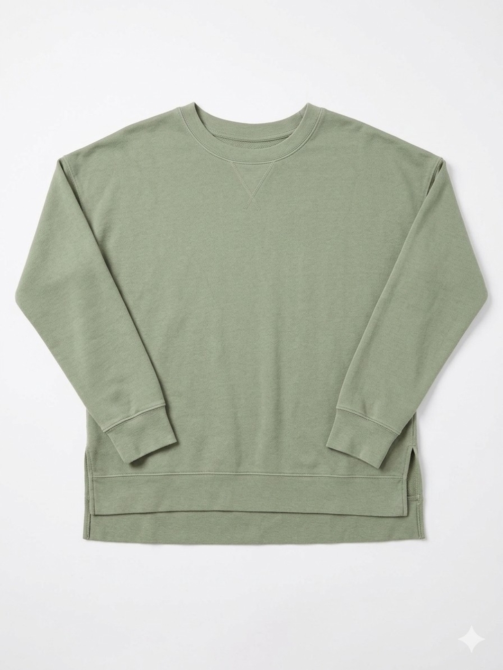 Time and Tru Women's Sage Green Crewneck Sweatshirt